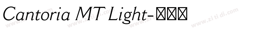 Cantoria MT Light字体转换